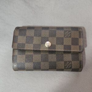 Louis Vuitton Vintage Damier Ebene Portefeuille Alexandra Wallet